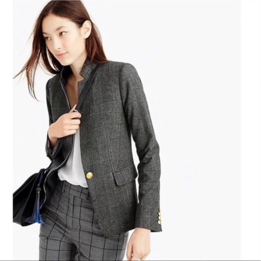 J. Crew Plaid Regent blazer size 4